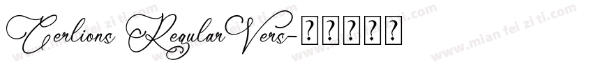 Cerlions RegularVers字体转换